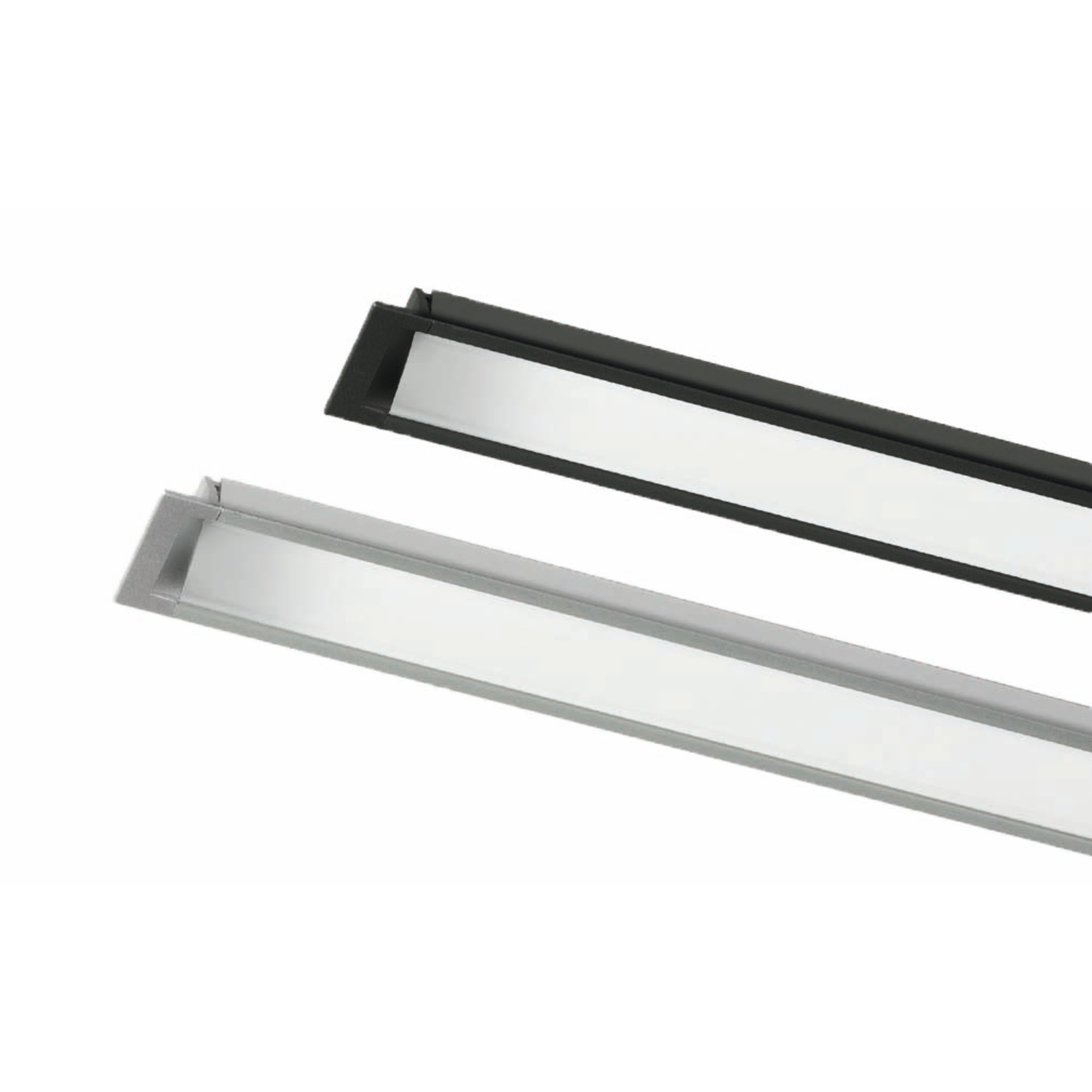 Led profiel+afdekkap mec4 3000 zwart geanodiseerd